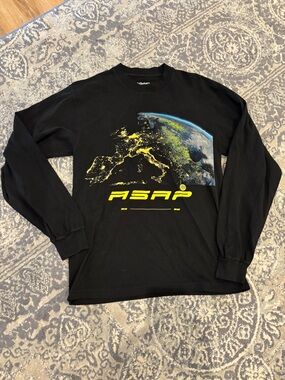 ASAP Rocky Worldwide 2020 Tour Black Long Sleeve Tee